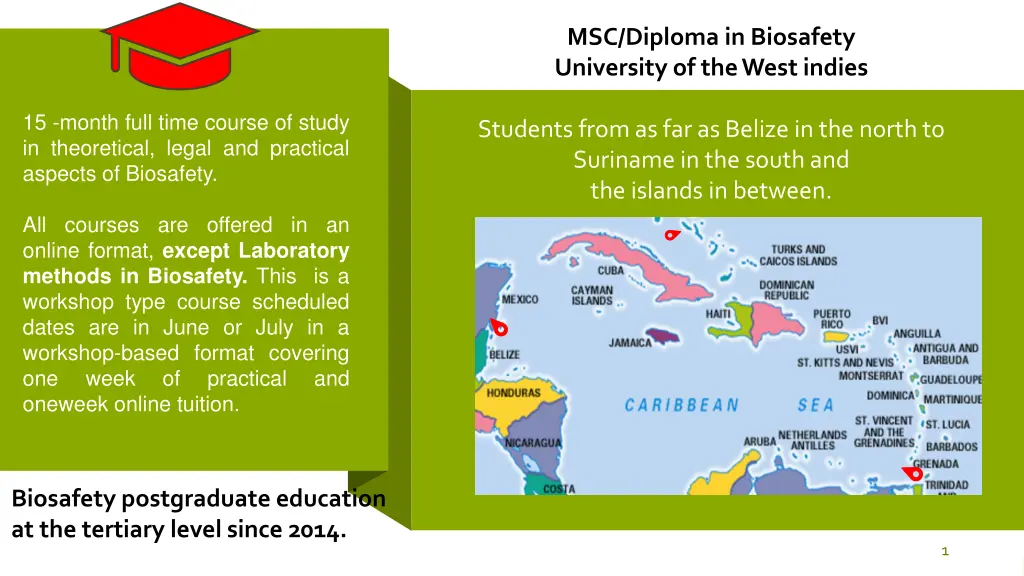 msc diploma in biosafety university of the west