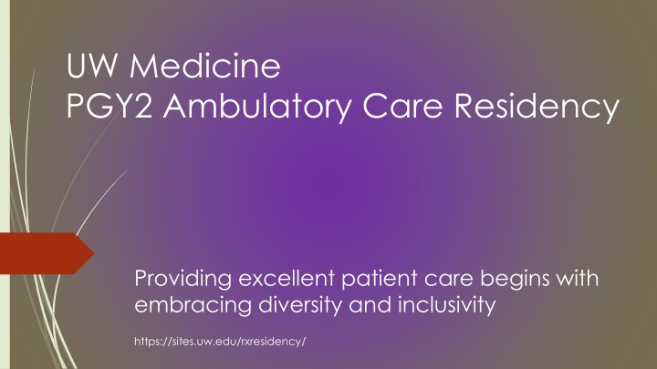 uw medicine pgy2 ambulatory care residency