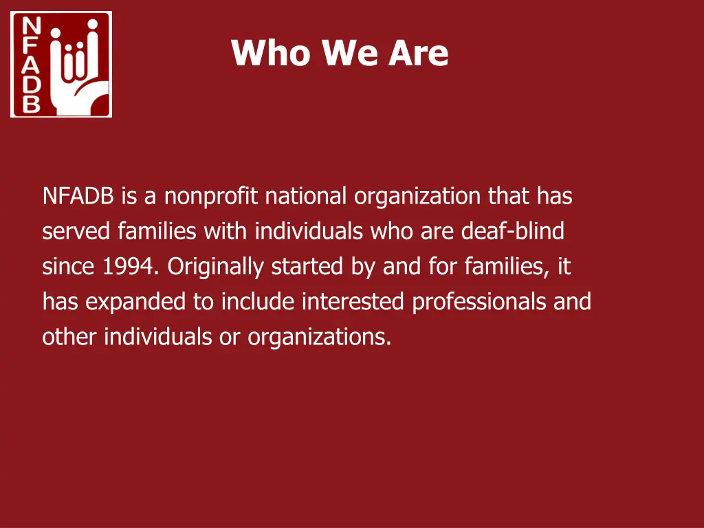 who we are