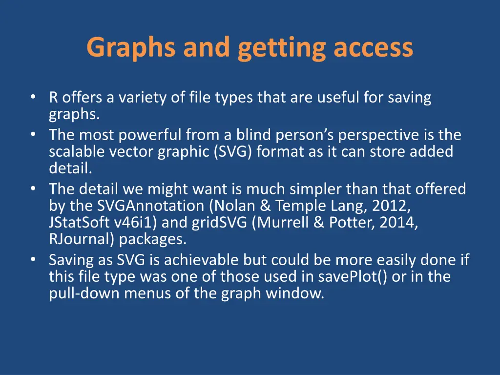 graphs and getting access