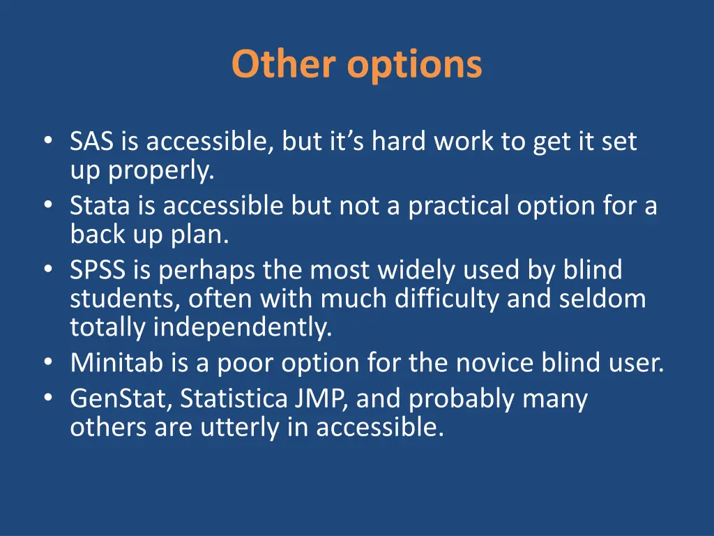 other options