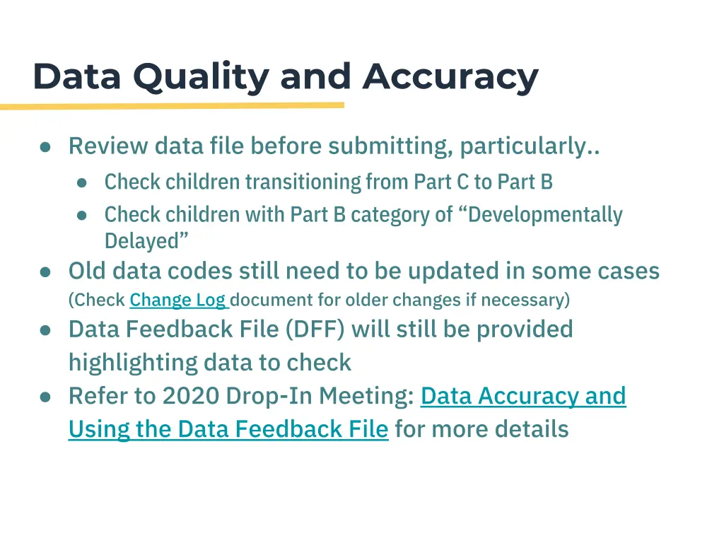 data quality and accuracy
