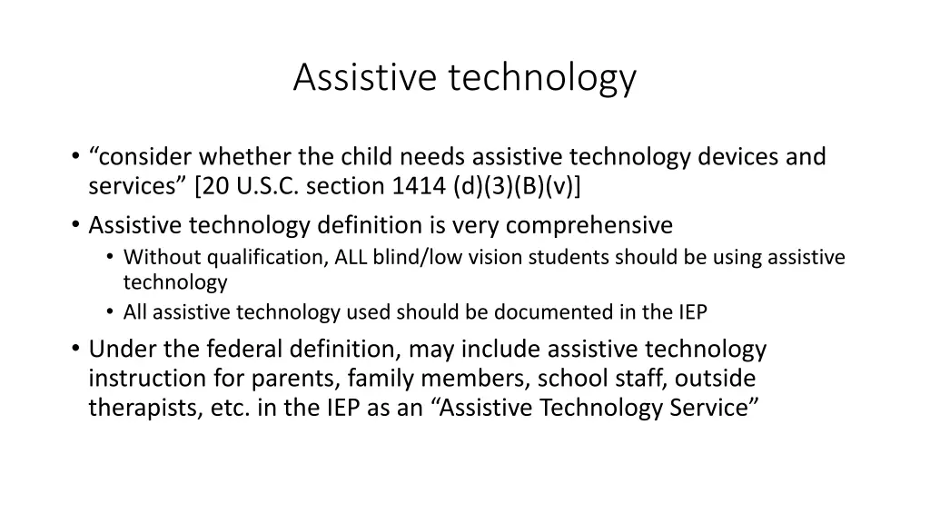 assistive technology