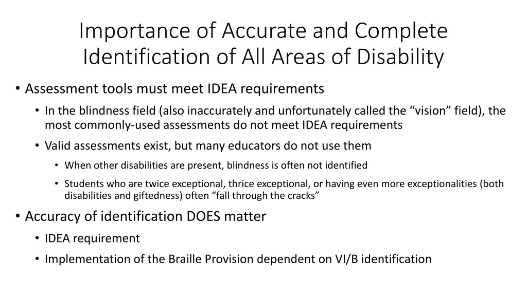importance of accurate and complete
