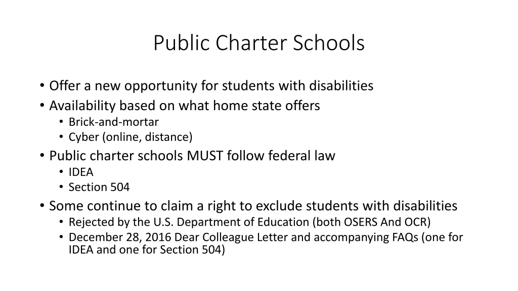public charter schools