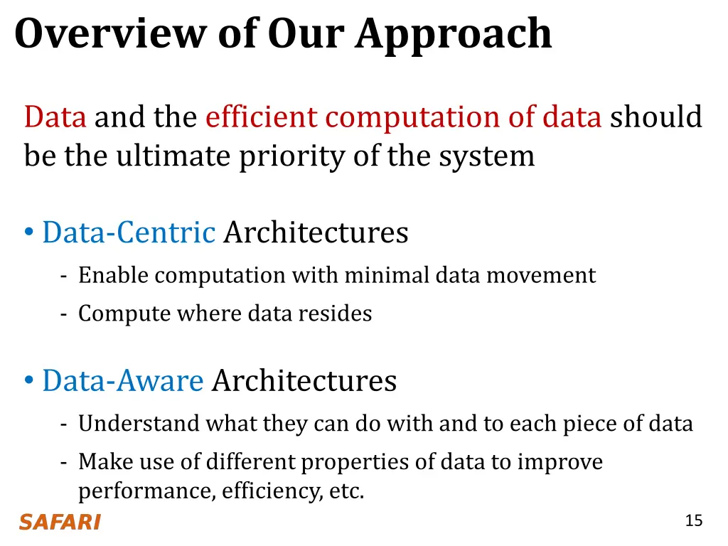 overview of our approach
