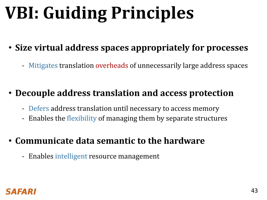 vbi guiding principles