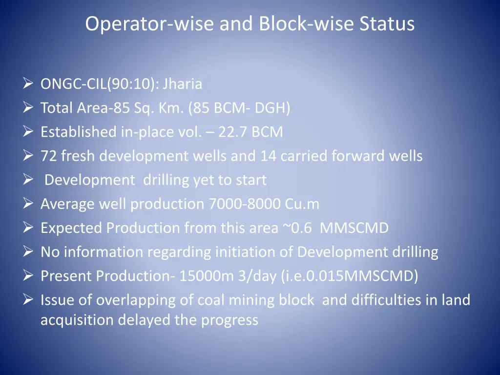 operator wise and block wise status 4