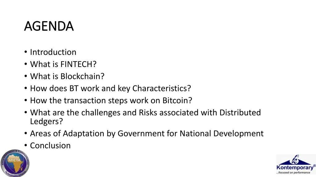 agenda agenda