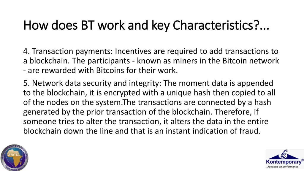 how does bt work and key characteristics how does 2