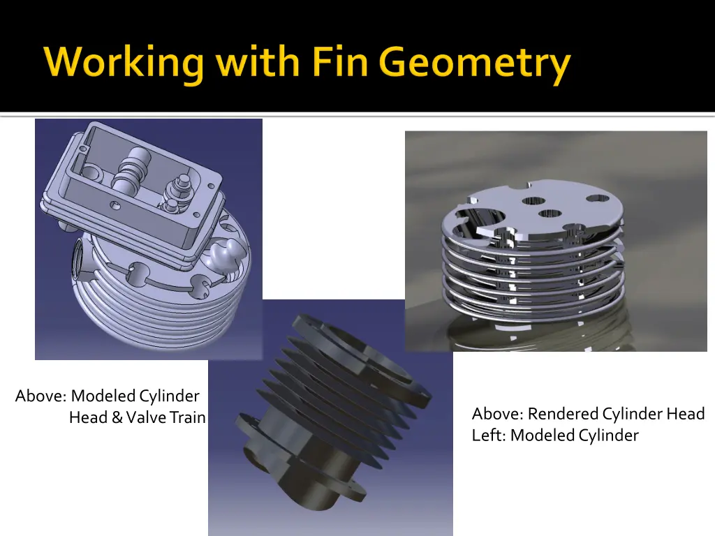 above modeled cylinder head valve train