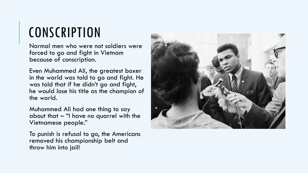 conscription normal men who were not soldiers
