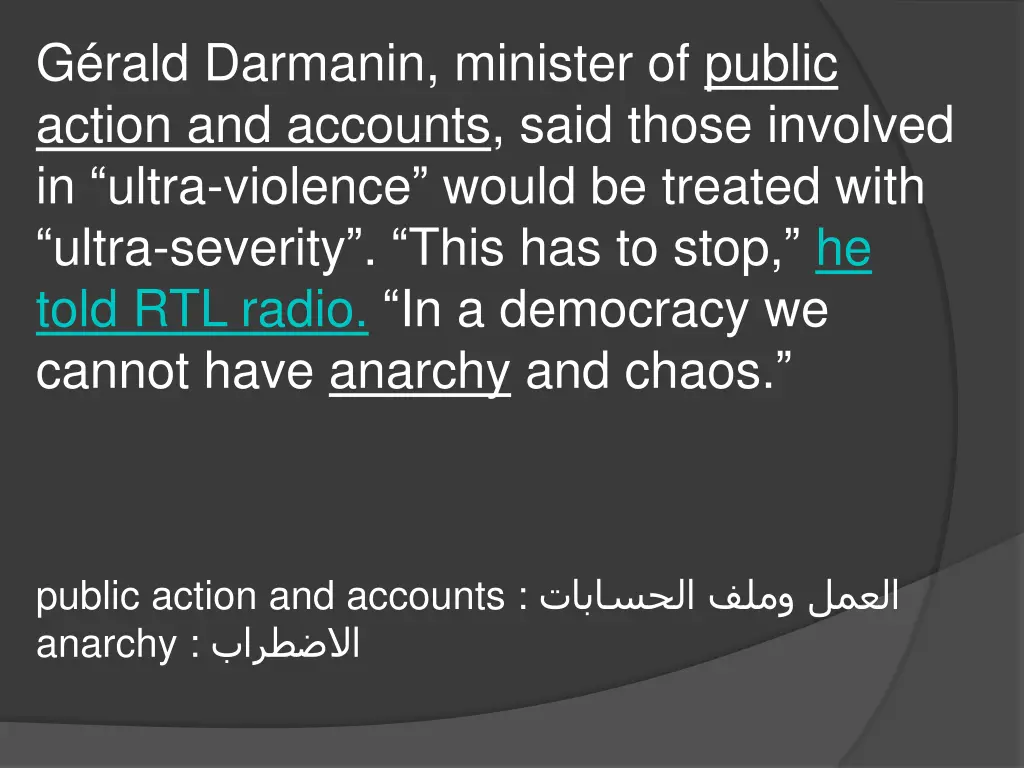 g rald darmanin minister of public action