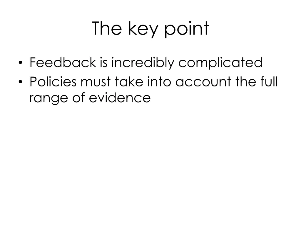 the key point