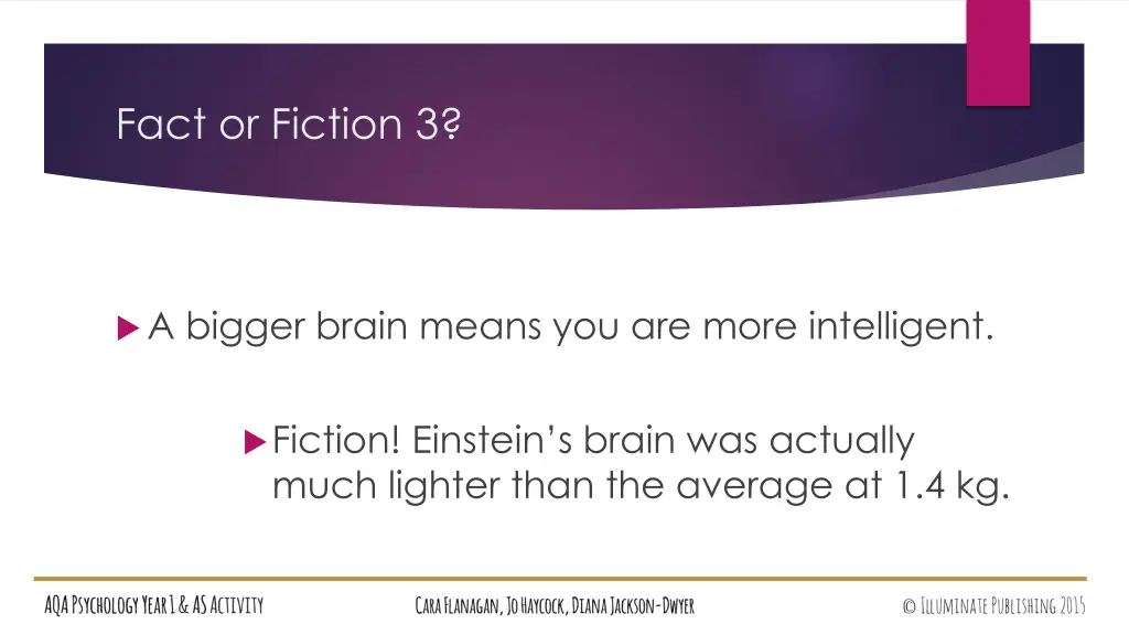 fact or fiction 3 1