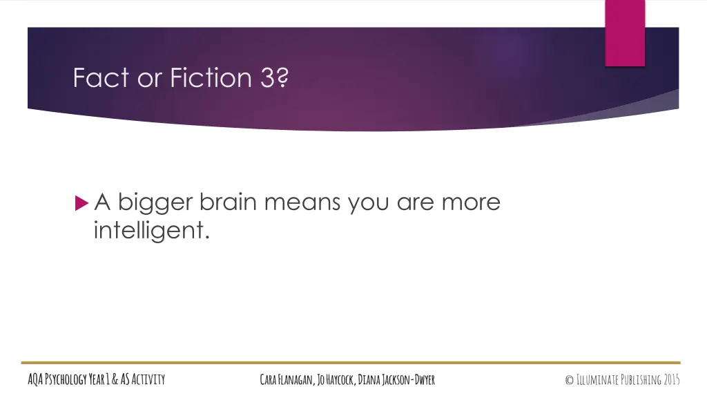 fact or fiction 3