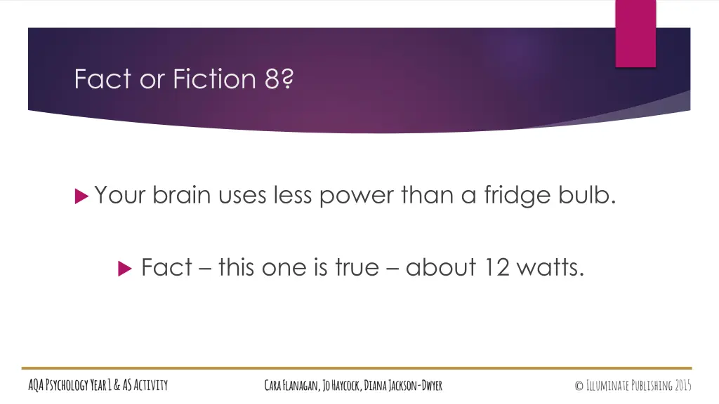 fact or fiction 8 1