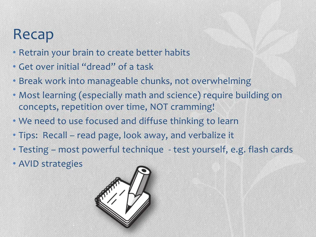 recap retrain your brain to create better habits
