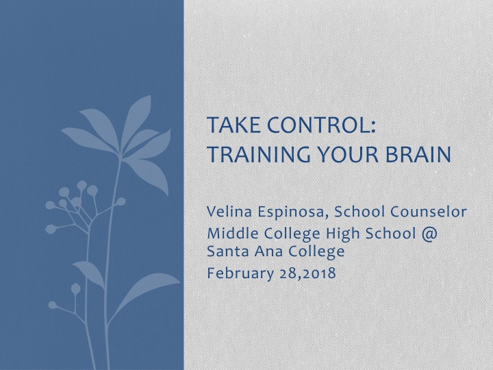 take control training your brain