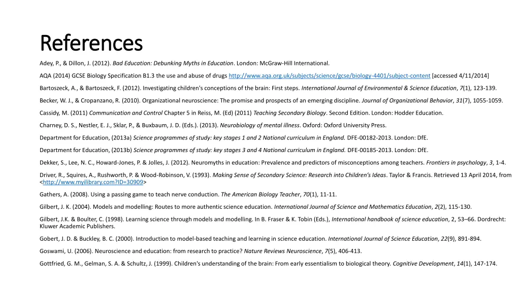 references references