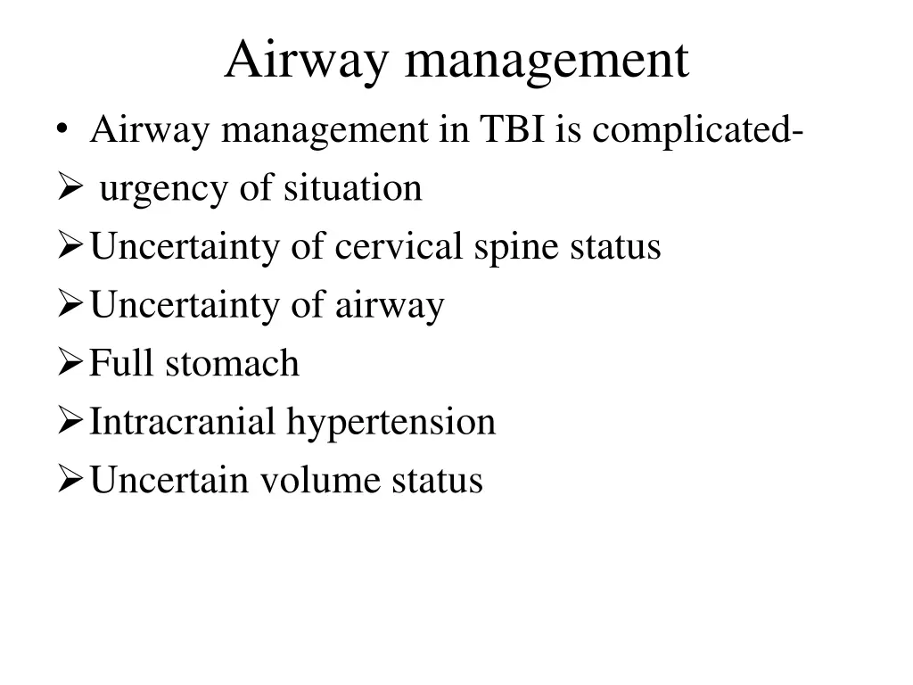 airway management airway management