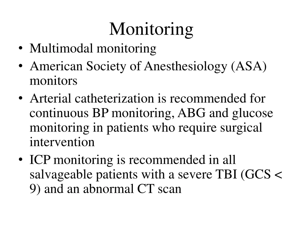 monitoring