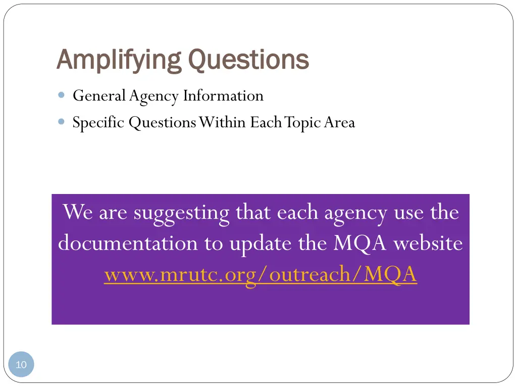 amplifying questions amplifying questions
