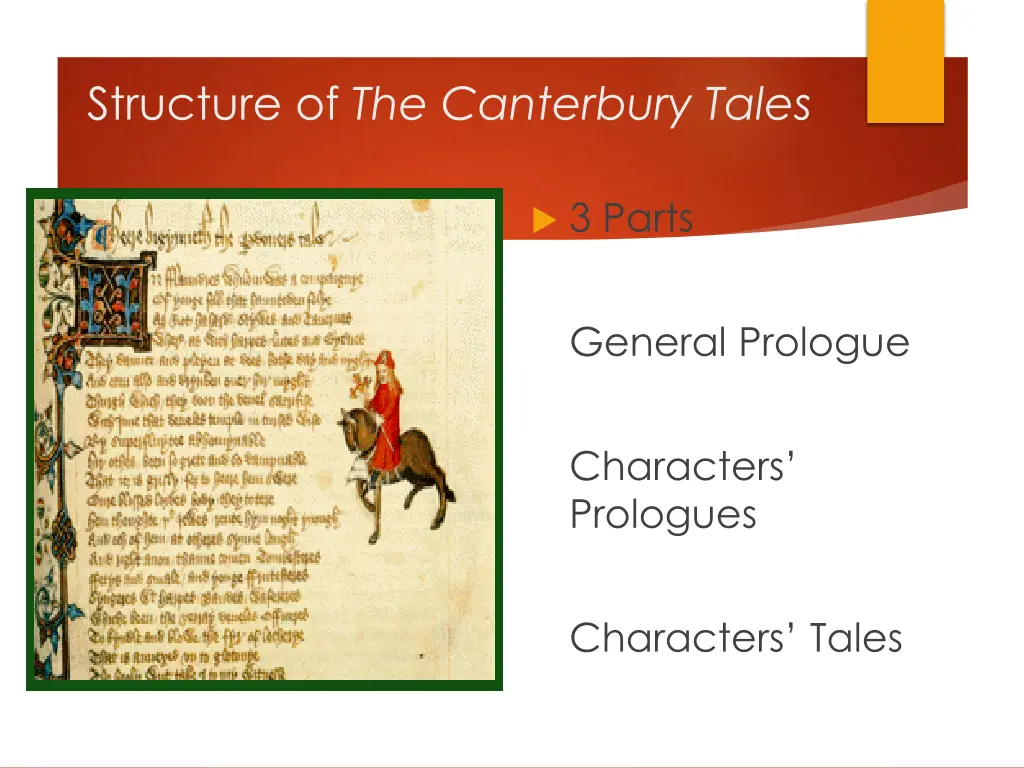 structure of the canterbury tales