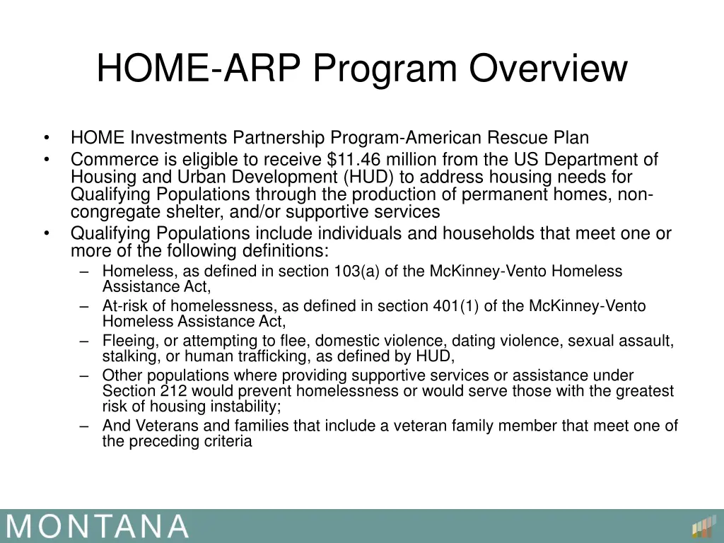 home arp program overview