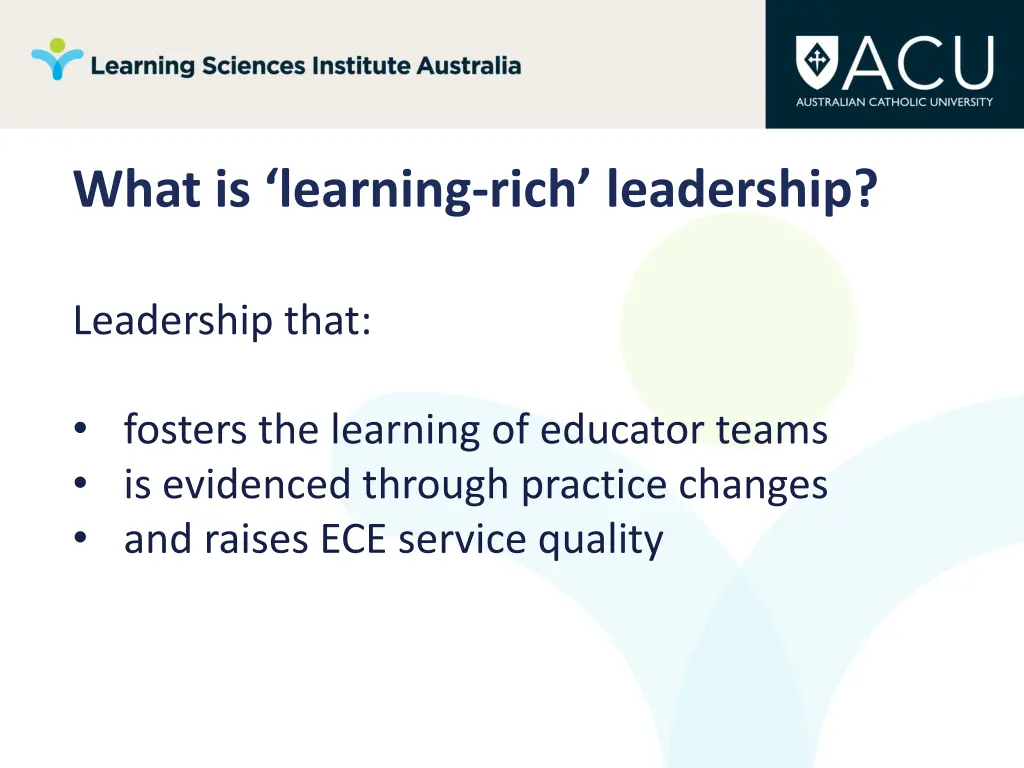 w hat is learning rich leadership