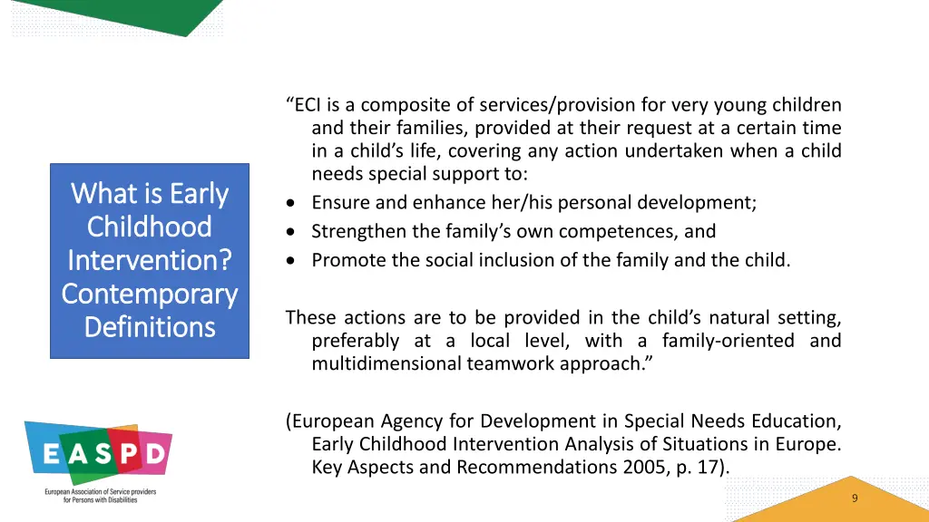 eci is a composite of services provision for very