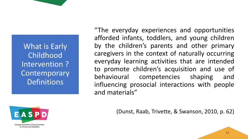 the everyday experiences and opportunities