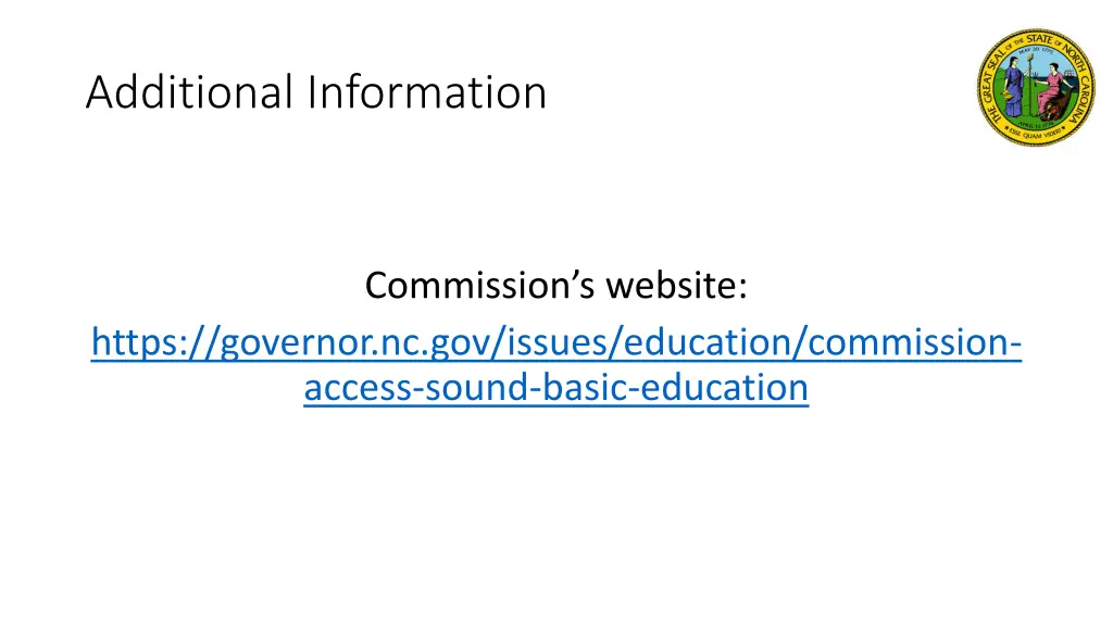 additional information