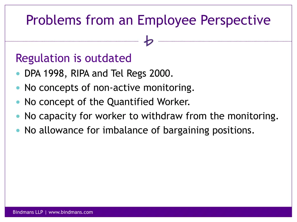 problems from an employee perspective 1