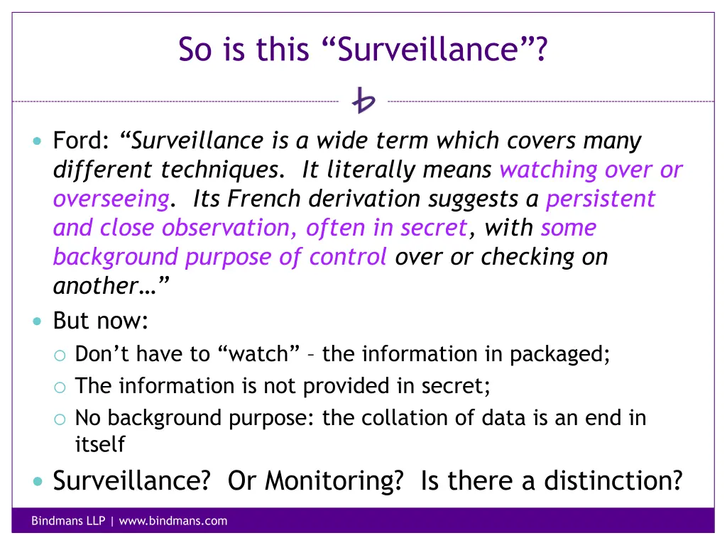 so is this surveillance