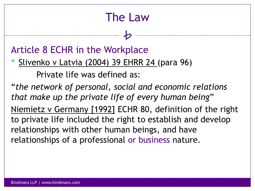 the law 1