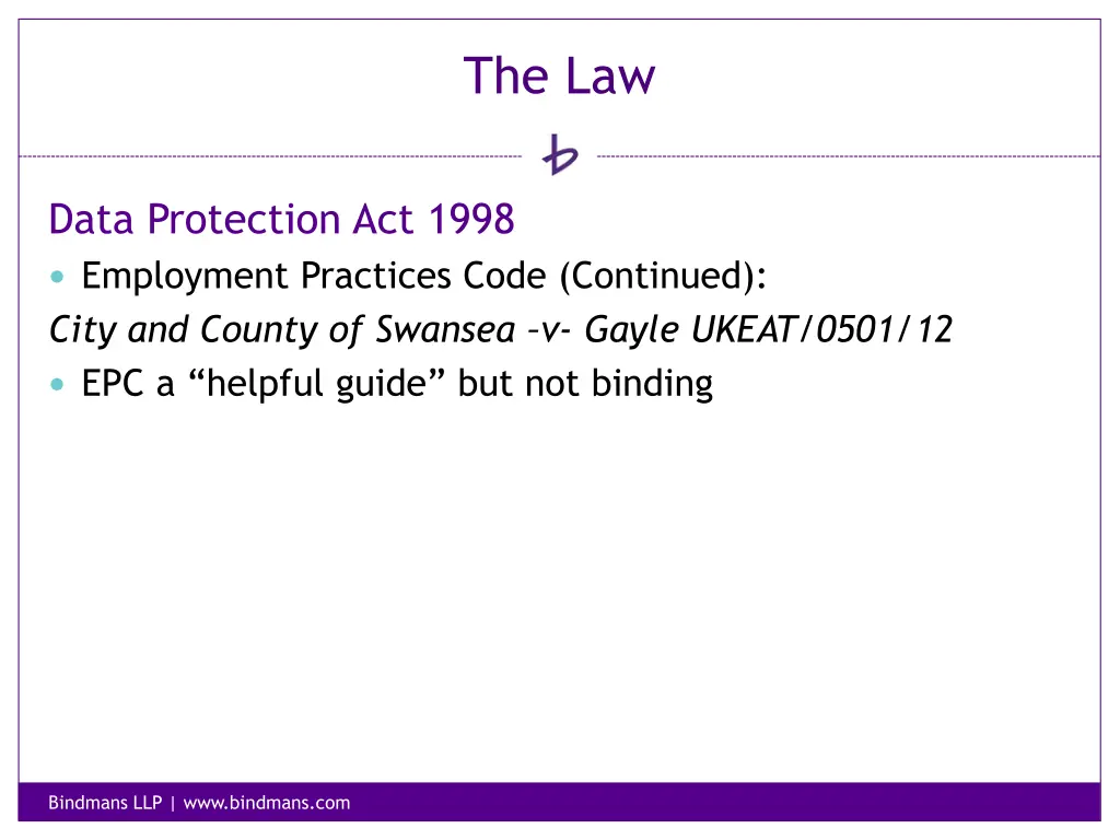 the law 15