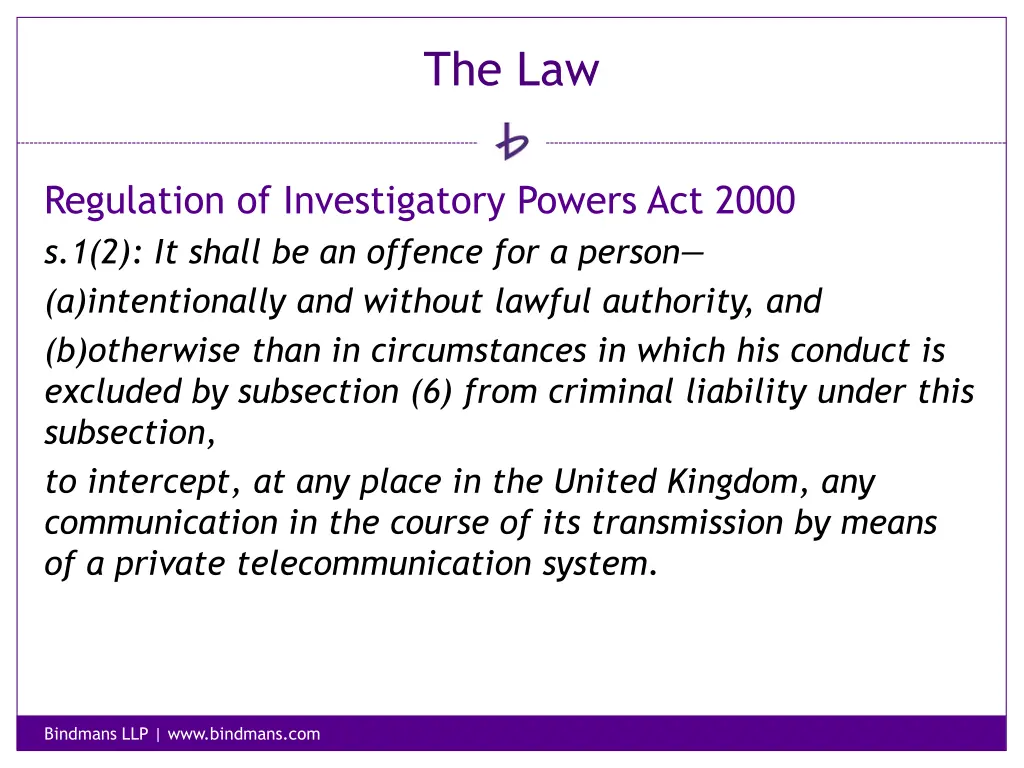 the law 16