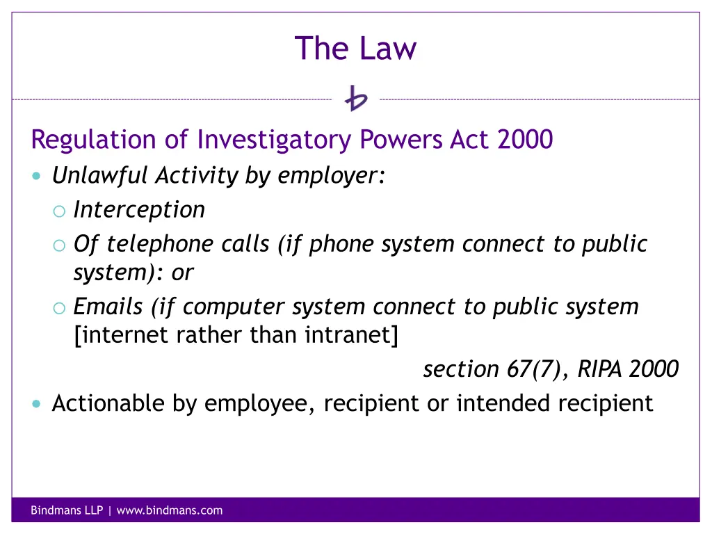 the law 18