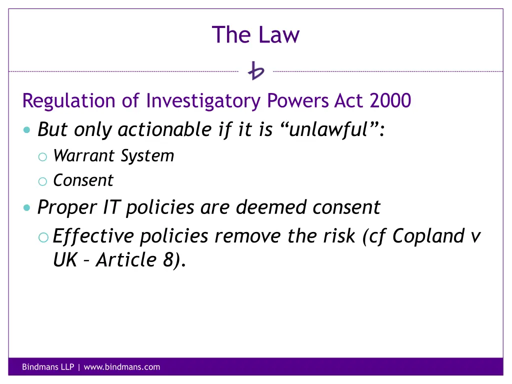 the law 19