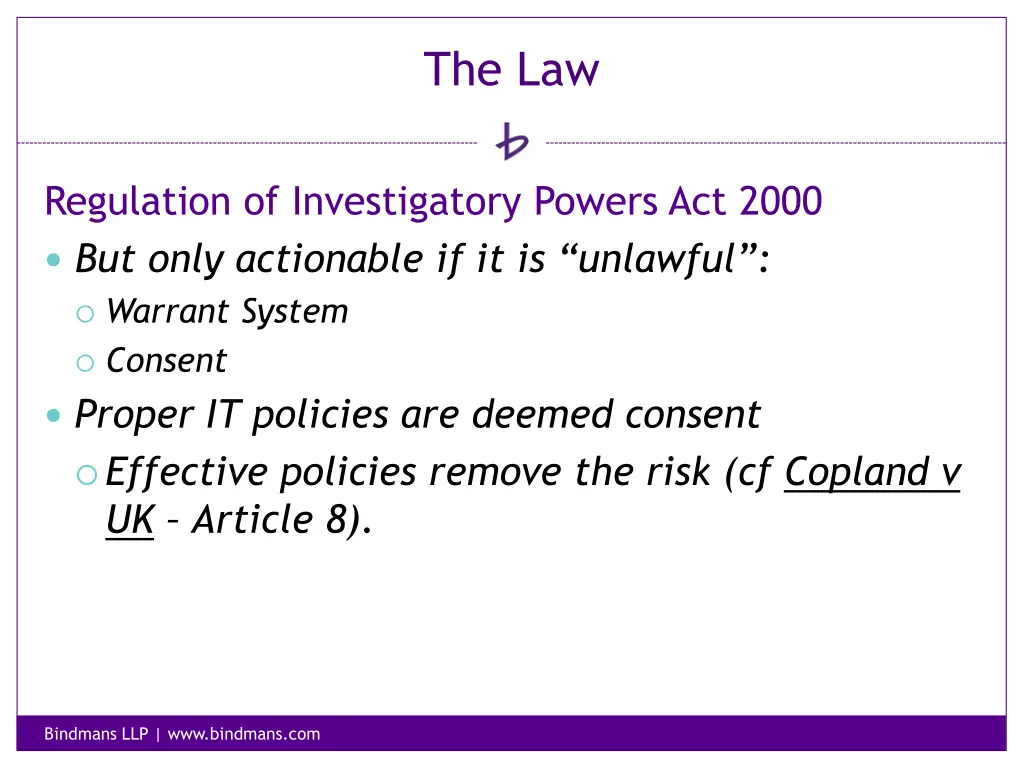 the law 20