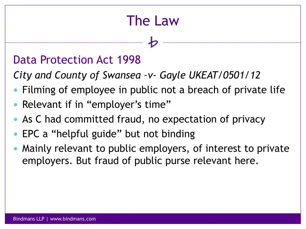 the law 5