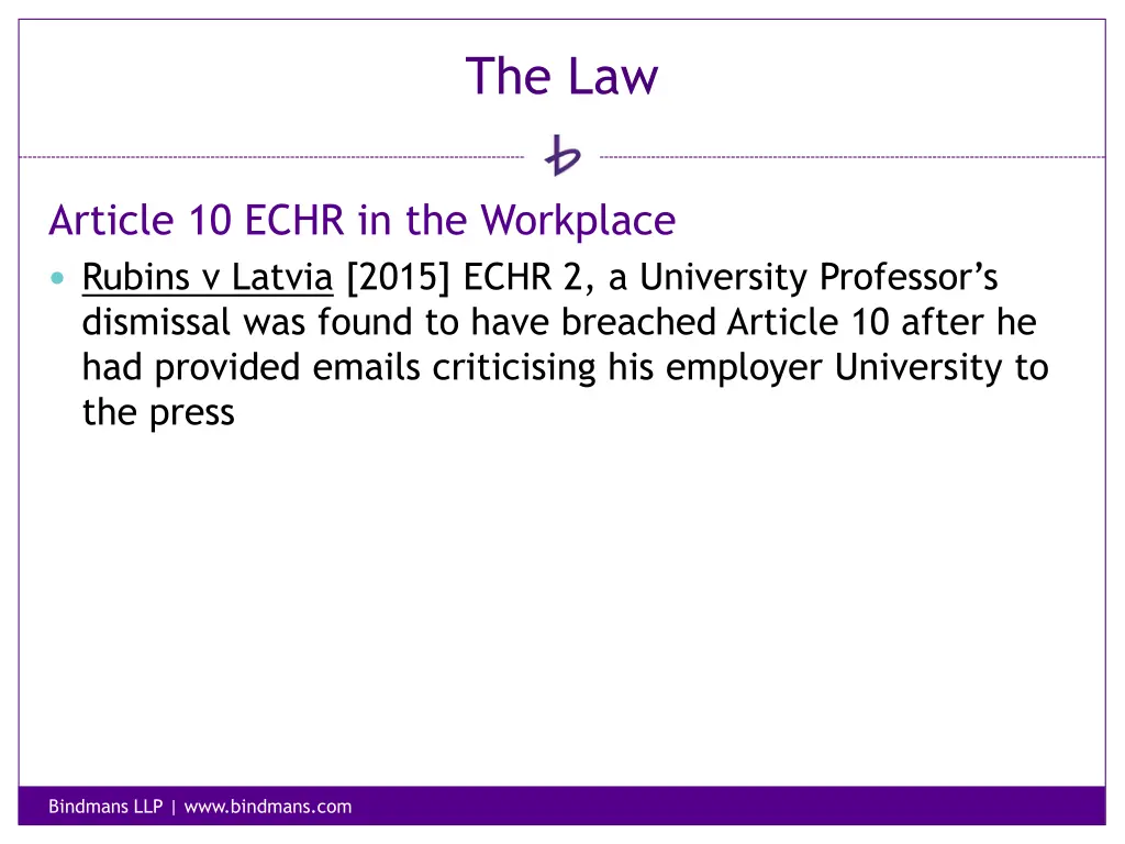 the law 7