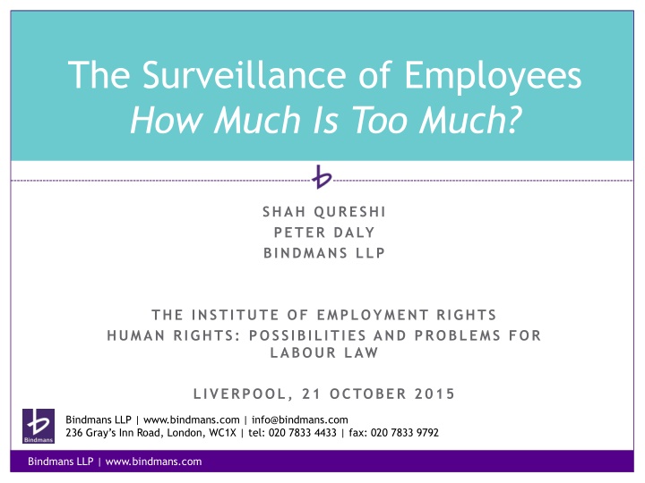 the surveillance of employees how much is too much
