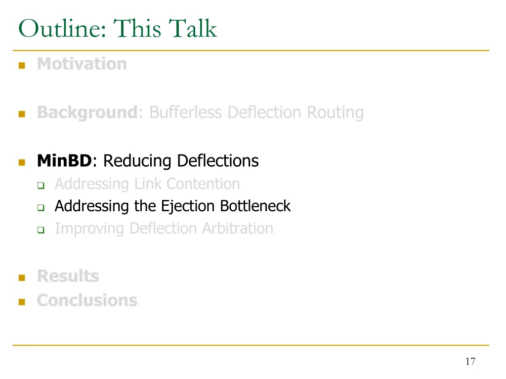 outline this talk 4