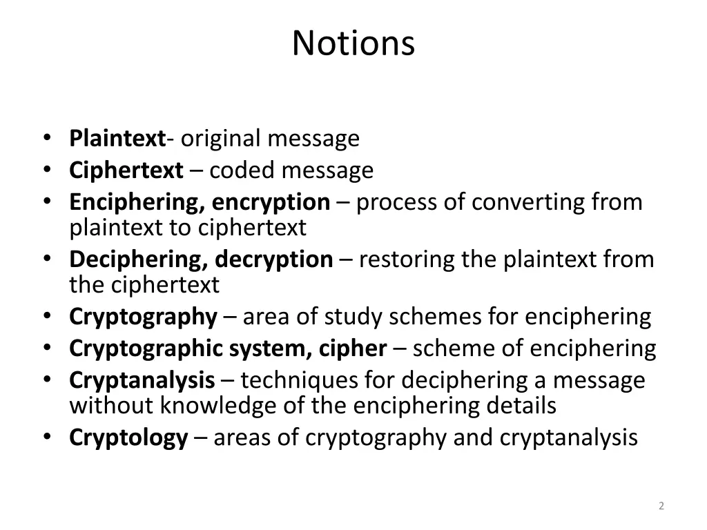 notions