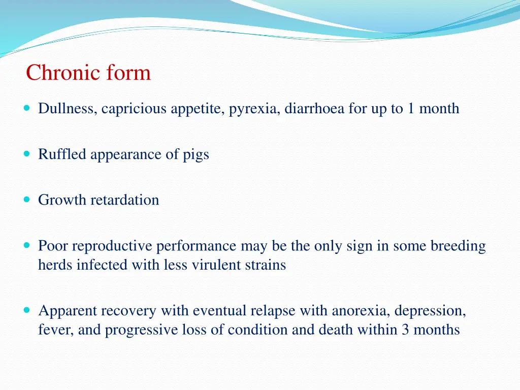 chronic form