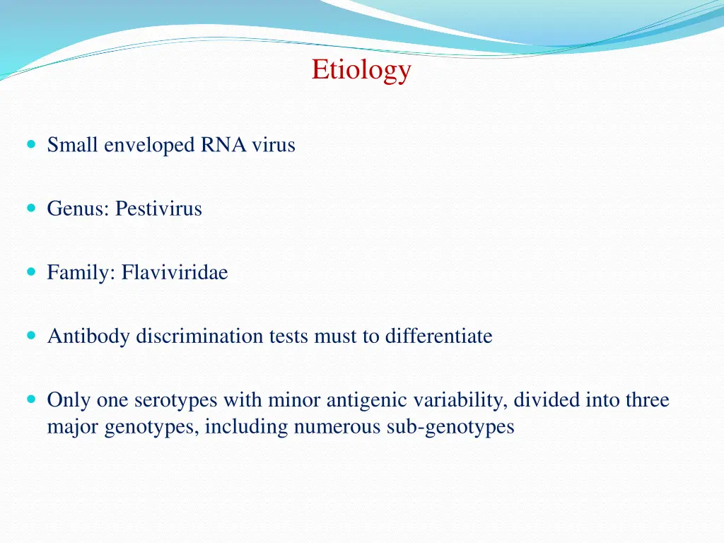 etiology