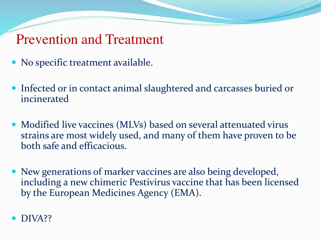 prevention and treatment