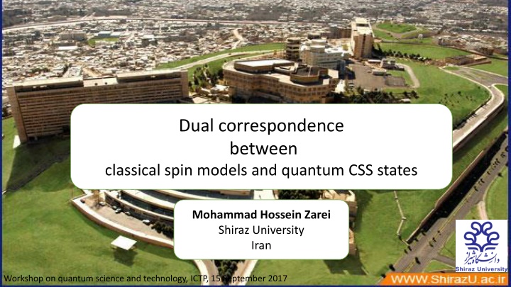 dual correspondence between classical spin models